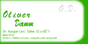 oliver damm business card